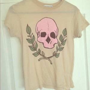 Wildfox Skull and Hearts T Shirt
