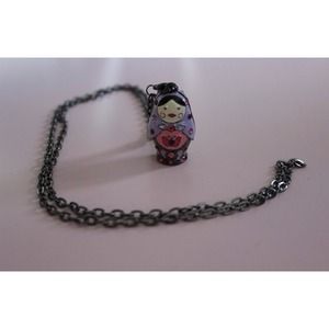 New Purple Doll Necklace