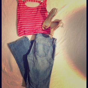 Blue jeans and Jessica Simpson Heels