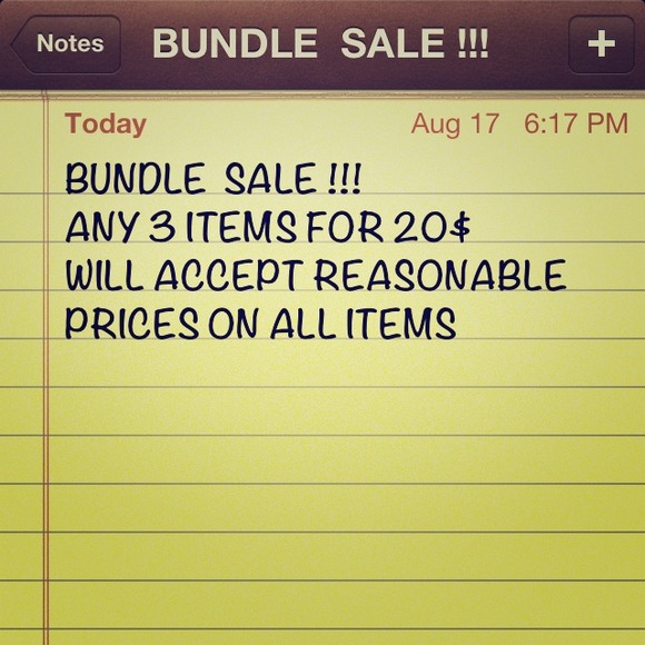 All items on sale