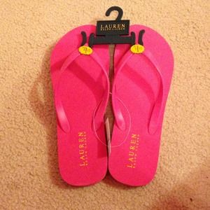 Ralph Lauren Flip Flops. New with tags! Size 10!