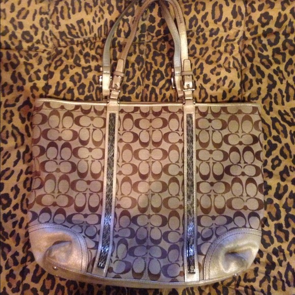 Coach Handbags - ⛔⛔ SOLD ⛔⛔ Coach Metallic Tote
