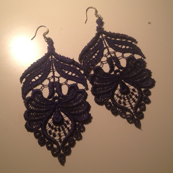 Blue Lace Earrings