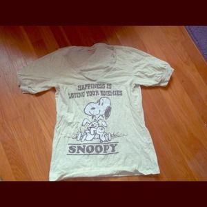 "Happiness is loving your enemies" snoopy tee!