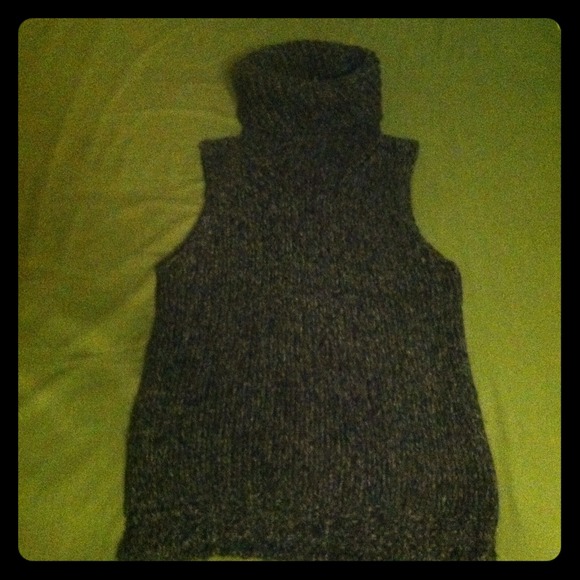 Cowl neck sweater vest