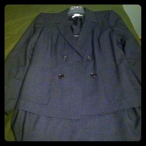 Charcoal Grey skirt suit - brand new never worn