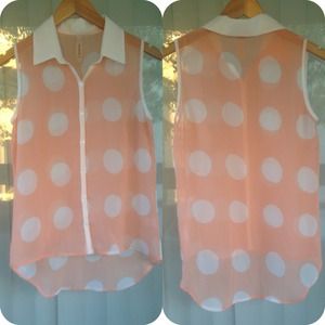 HOST PICK: NEW Polka Dot Sheer Top