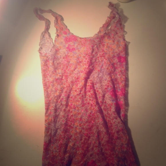 Intimately Free People Pink lace tank