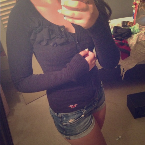 Black cardigan
