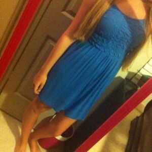 deep blue summer dress