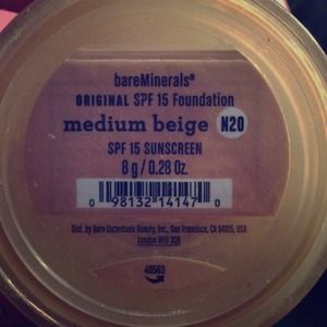 ❌SOLD ❌Bare Minerals Mineral Foundation in N20
