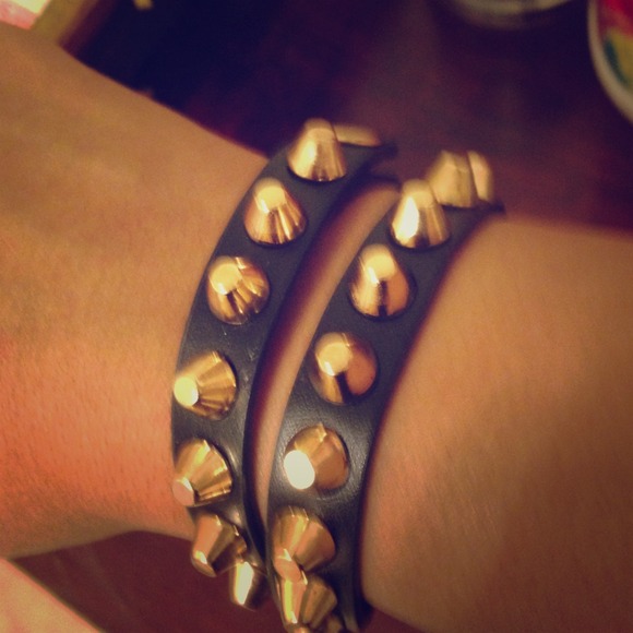 Wraparound studded bracelet