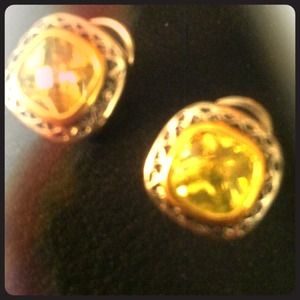 $$$SOLD$$$Brighton Peridot n Silver Earrings!