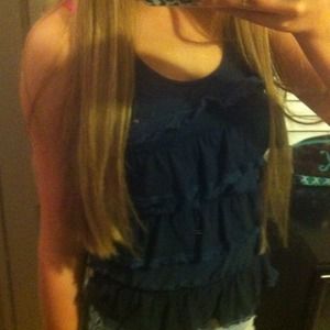 Hollister ruffled tank top!