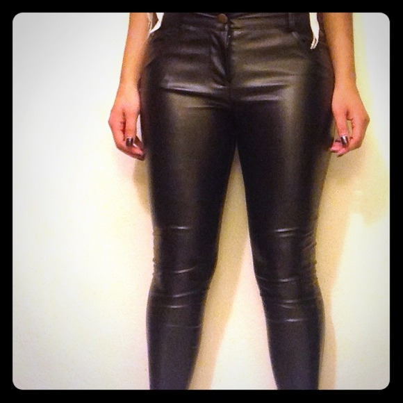 ****SOLD**** Black "Leather" Pants ****SOLD****
