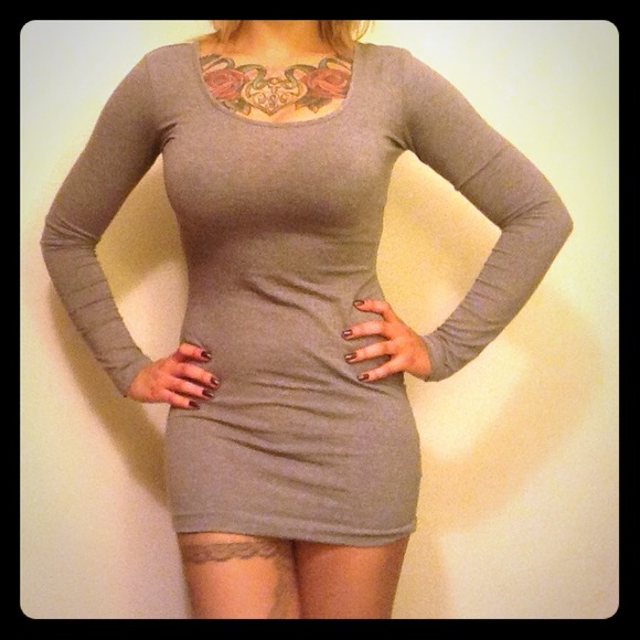 Grey Mini Dress