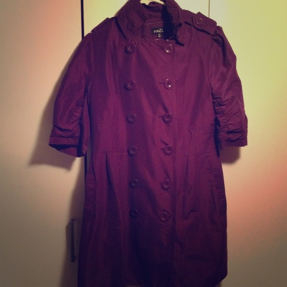 Purple rain coat