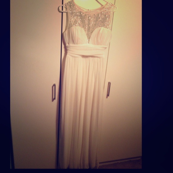 Beautiful white elegant dress