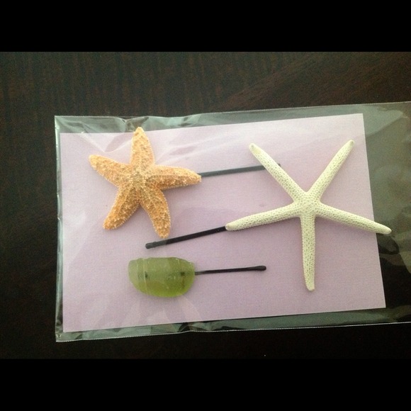 Seashell/Hawaiian seaglass hair pins