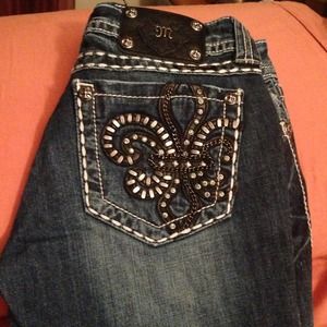 Miss me jeans fleur leaf