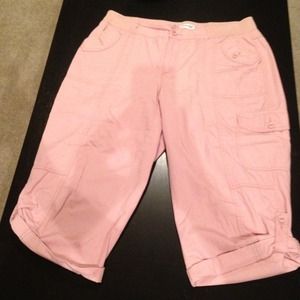 Pink cotton Capri