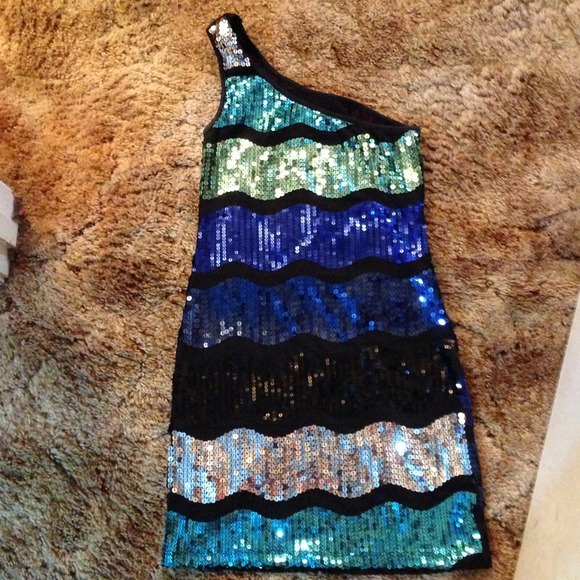 Blue sequin dress - Picture 1 of 1