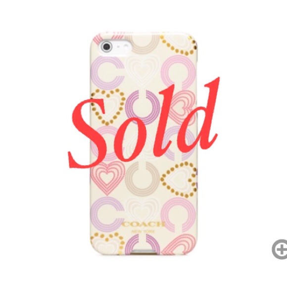 Coach Accessories - 💐Bundled Coach Heart Hardshell iPhone 5 Case