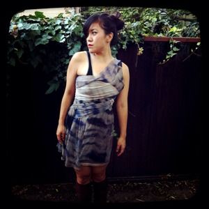 NWT Diesel Black Gold Rocker Tie-Dye Dress