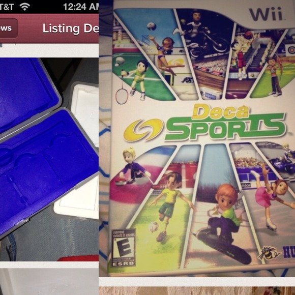 A wii game & two ds game holders