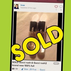 SOLD Gucci rush & Gucci rush2 brand new 100% full