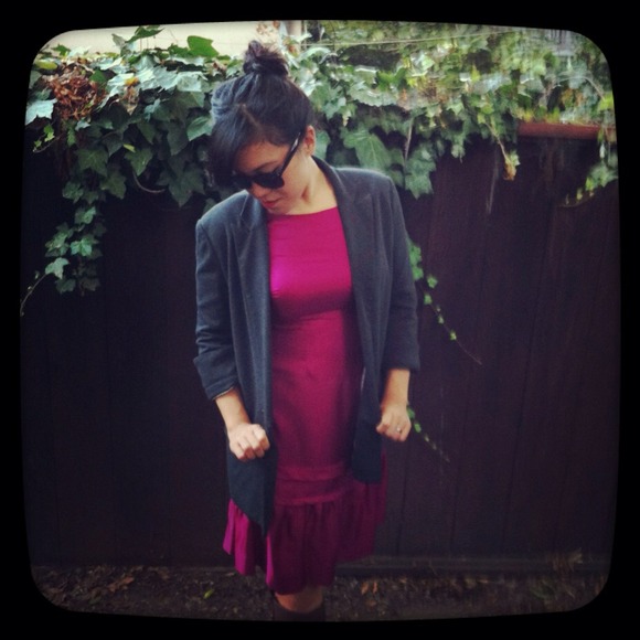 Anthropologie Charcoal Grey Blazer