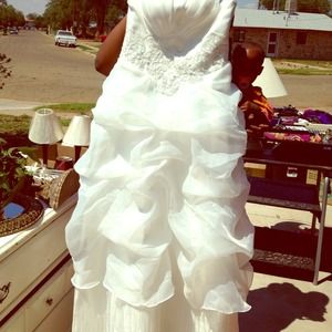 Size 9/10 wedding dress white