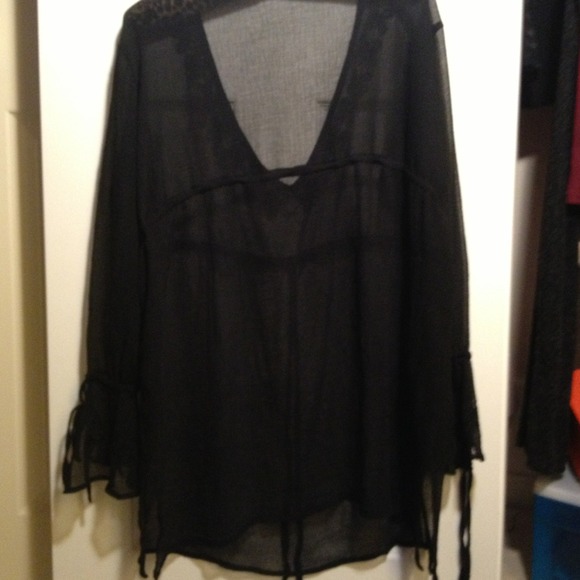 ⚡Final Reduction⚡Sheer Cover Ties & Bell Sleeve - Picture 4 of 4