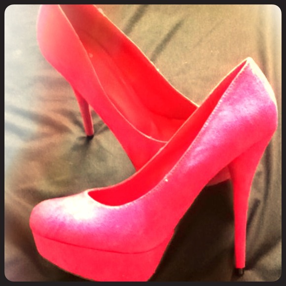 Pink high heels