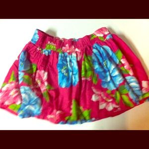 Pink floral Hollister skirt