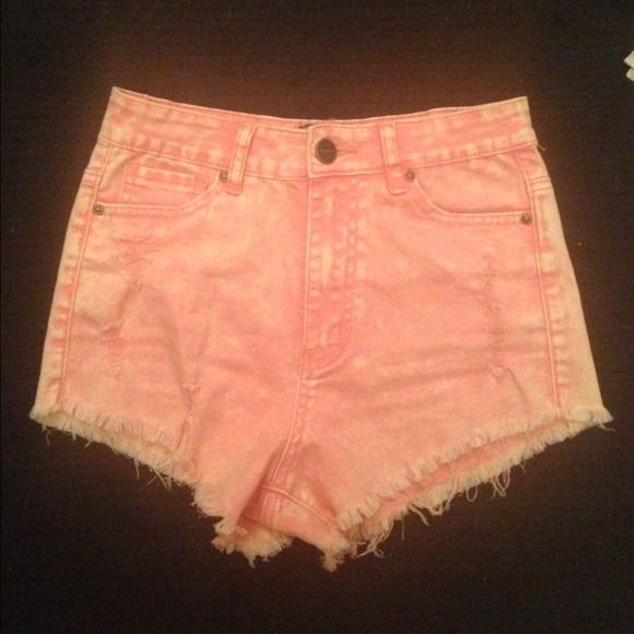 Peach High Waisted Shorts!