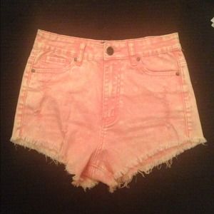 Peach High Waisted Shorts!