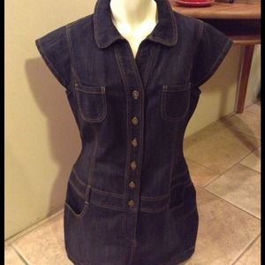 Short denim dress 💙