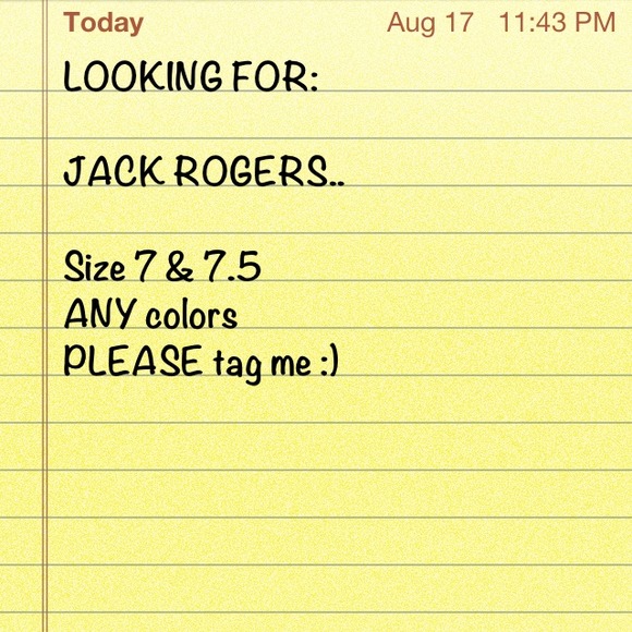 Looking for jack Rogers