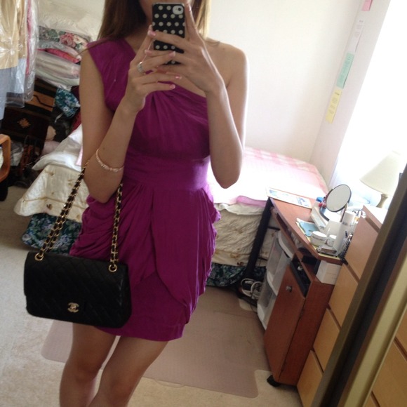 🎉HOST PICK🎉Jeweltone One-Shoulder Dress - Picture 3 of 4