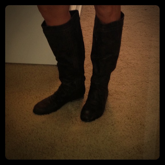 Diba tall dark brown boots