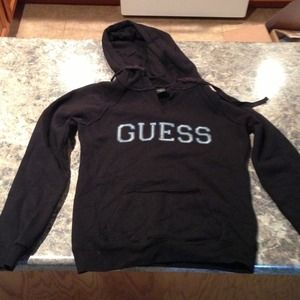 Guess Black Hoodie Size Small