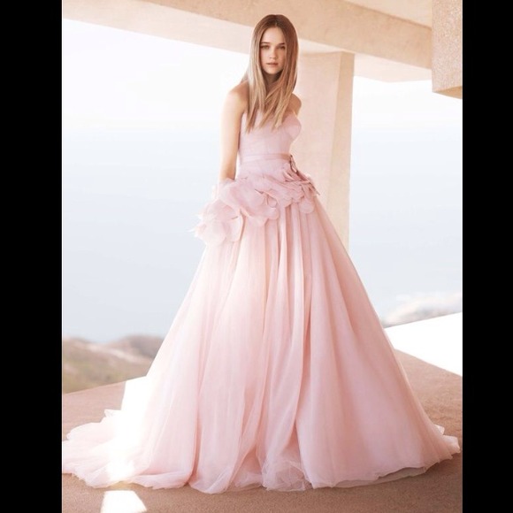 Vera Wang Light Pink Ball Gown