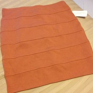 Orange bandage skirt