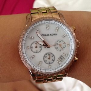 HOLD-Rose gold Michael Kors watch!