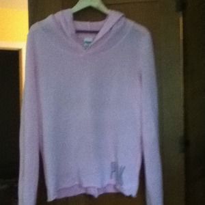 Pink hooded top