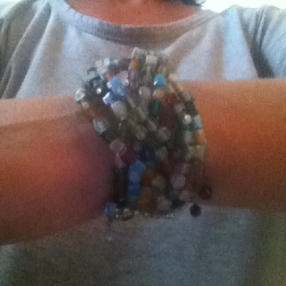 Multi color cuff bracelet