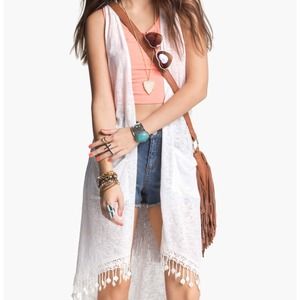 REDUCED!!!😍Long sheer vest