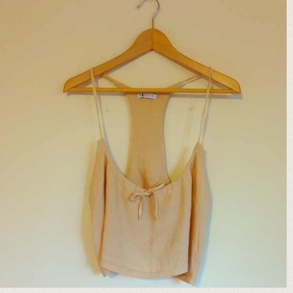 LF Tan Crop Top Tank