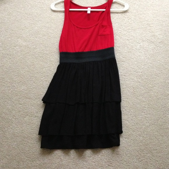 Tank top ruffle dress